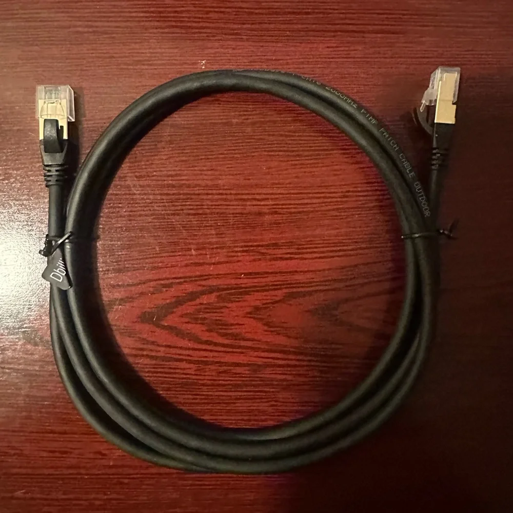 Cat8 Ethernet Cable 6FT Heavy Duty High Speed 26AWG, 2000Mhz with Gold Plate